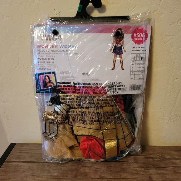 Girls Wonder Woman 84 DC Super Hero Halloween Costume - Picture 3 of 6